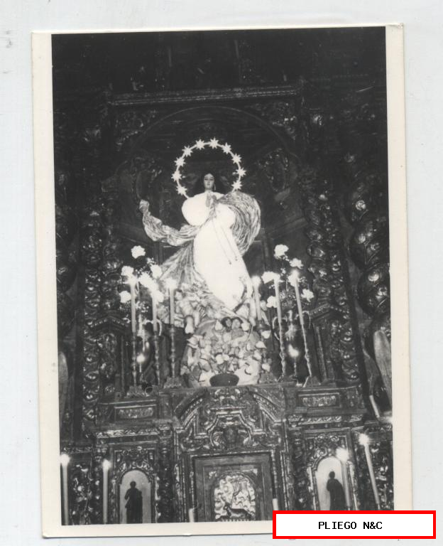 Fotógrafo Agudeló. Inmaculada (siglo XVIII) Iglesia de la Concepción. 12x9. Castilleja de la Cuesta