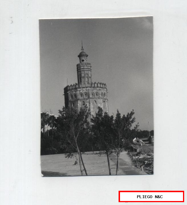 Fotógrafo Agudeló. Torre del Oro 11x8. Sevilla años 60-70
