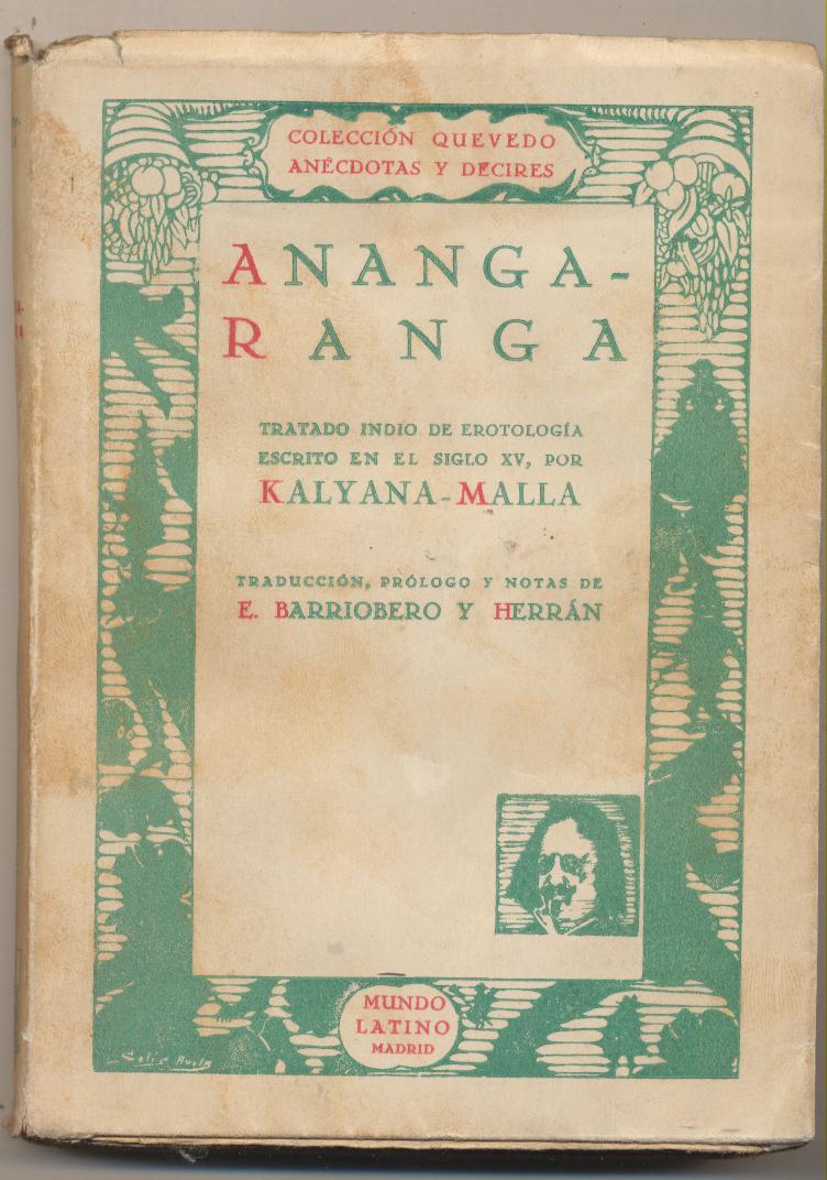 Ananga Ranga. Kalyana Malla. Mundo Latino 1931