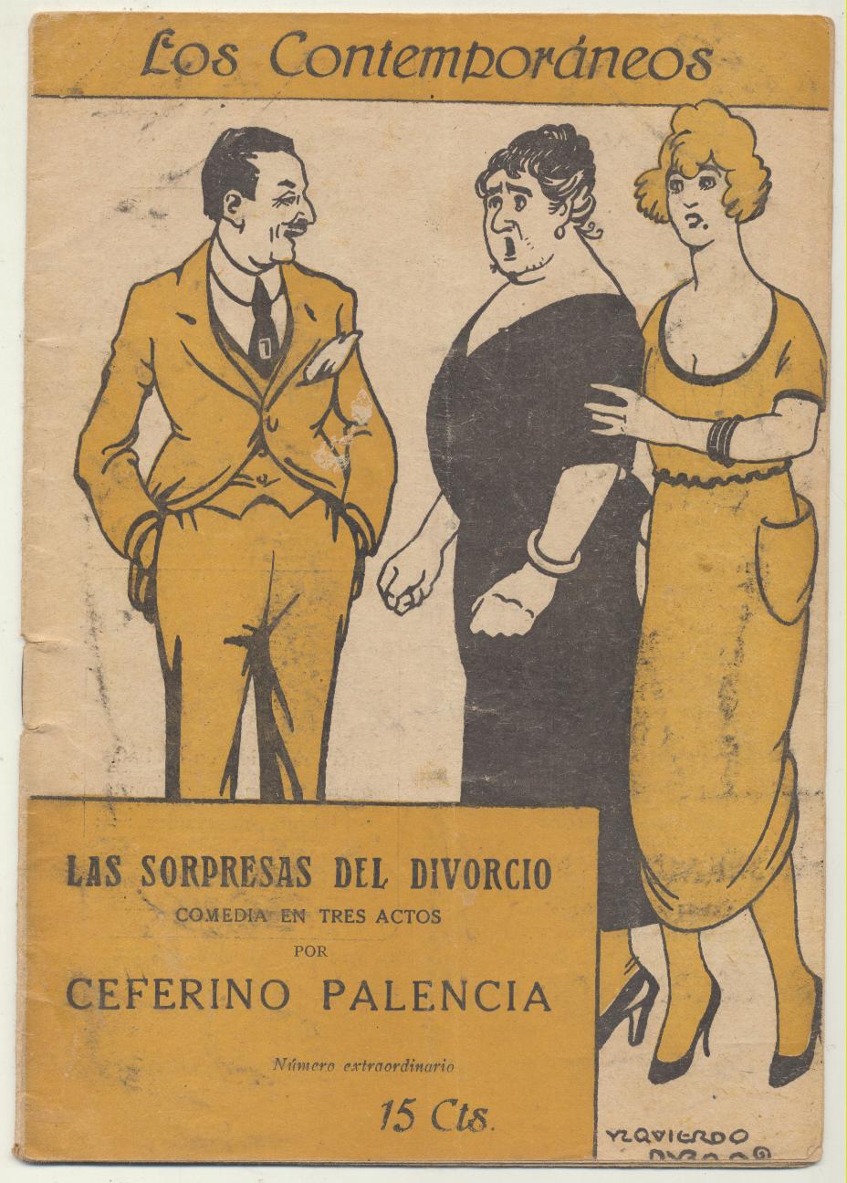 Los Contemporáneos nº 618. Las sorpresas del divorcio por Ceferino Palencia. Año 1920