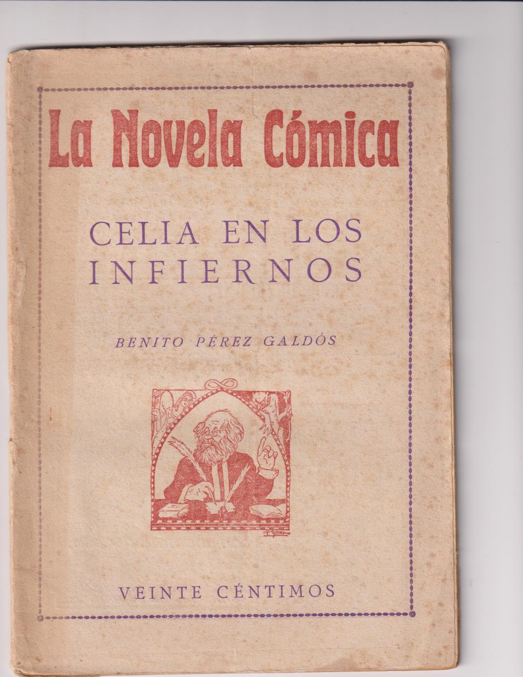 La Novela Cómica nº 15. Celia en los infiernos por Benito Pérez. Año 1916