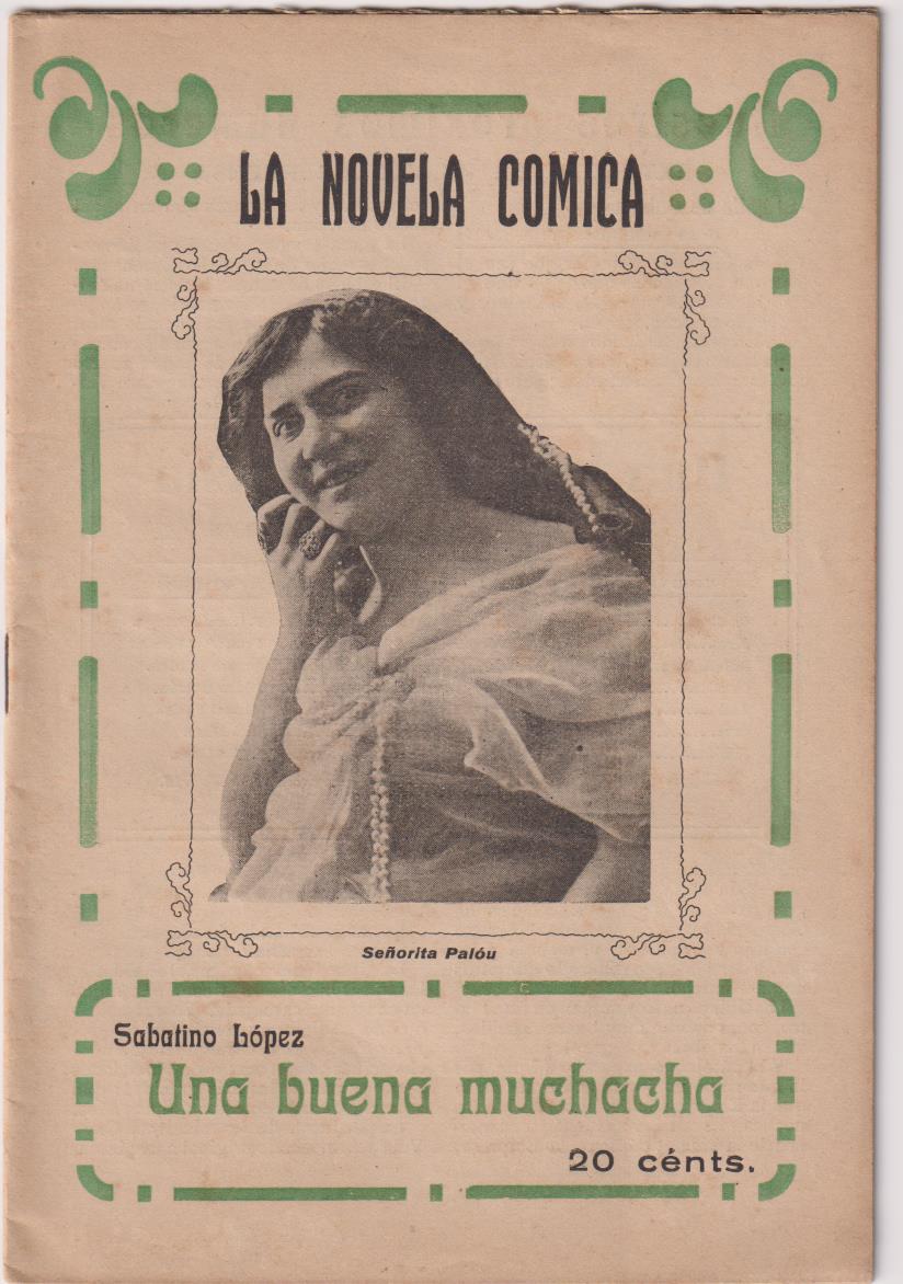 La Novela Cómica nº 72. Una buena muchacha por Sabatino López. Año 1918