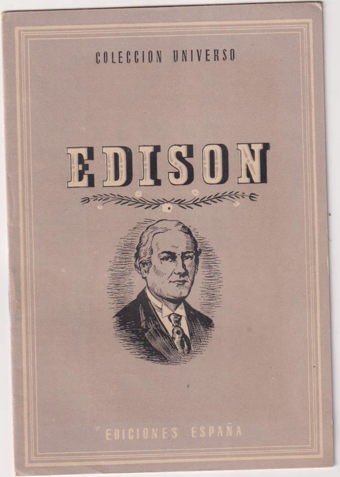 Colección Universo. Edison. Ediciones España 1940