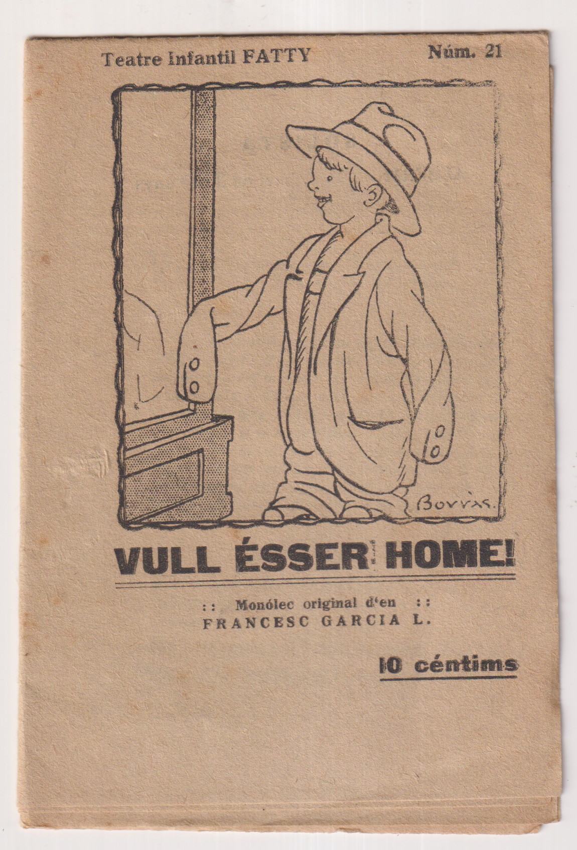 Teatro infantil Fatty nº 21. Vull ésser Home por telo. SINN ABRIR