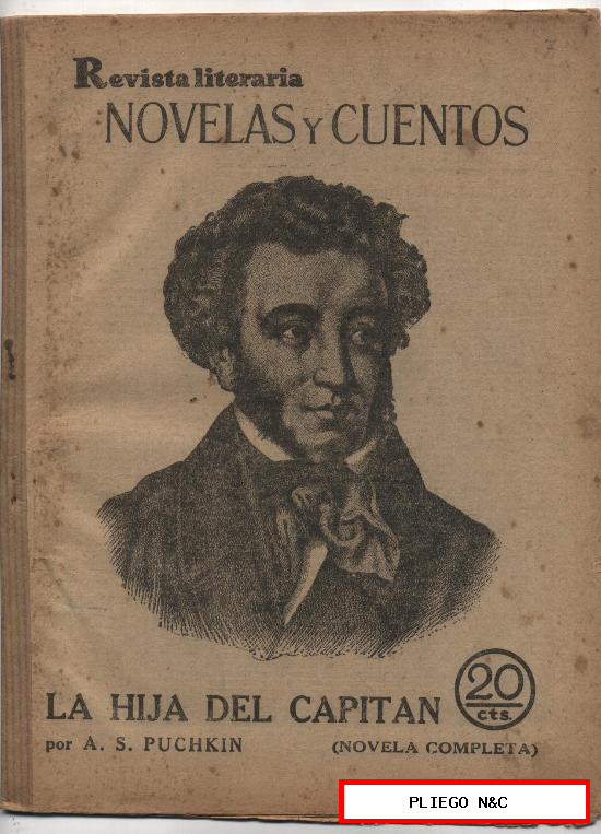 Revista Literaria. Novelas y Cuentos nº 7. La Hija del Capitán. Año 1929