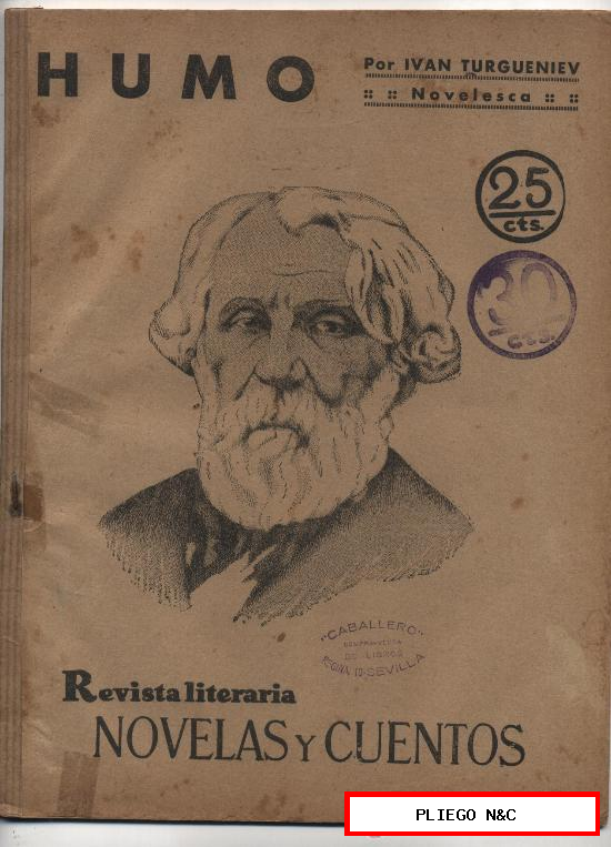 Revista Literaria. Novelas y Cuentos nº 52. Humo. Año 1931