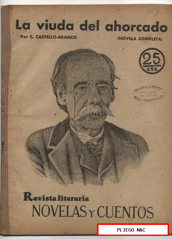 Revista Literaria. Novelas y Cuentos nº 117. La Viuda del ahorcado. Año 1931