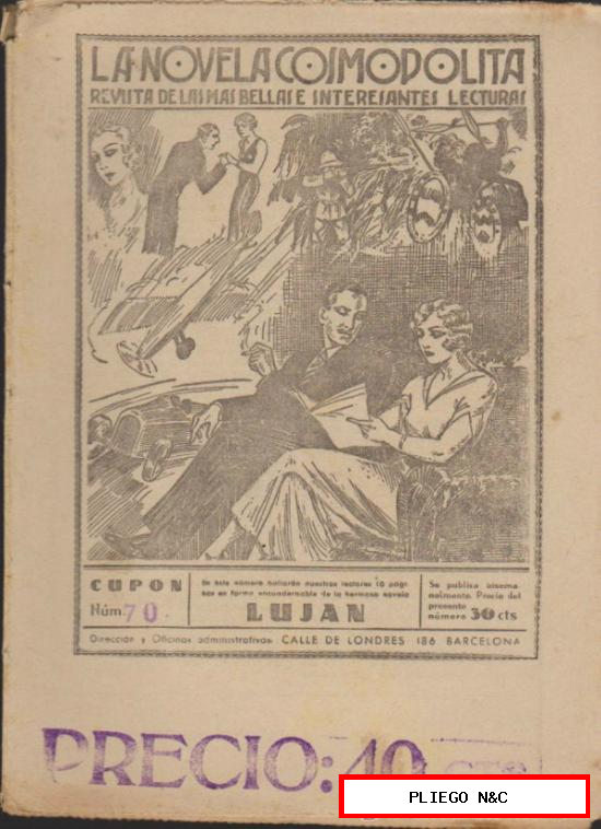La Novela Cosmopolita nº 68. Hispano Americana 1935