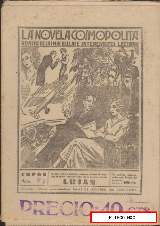 La Novela Cosmopolita nº 65. Hispano Americana 1935
