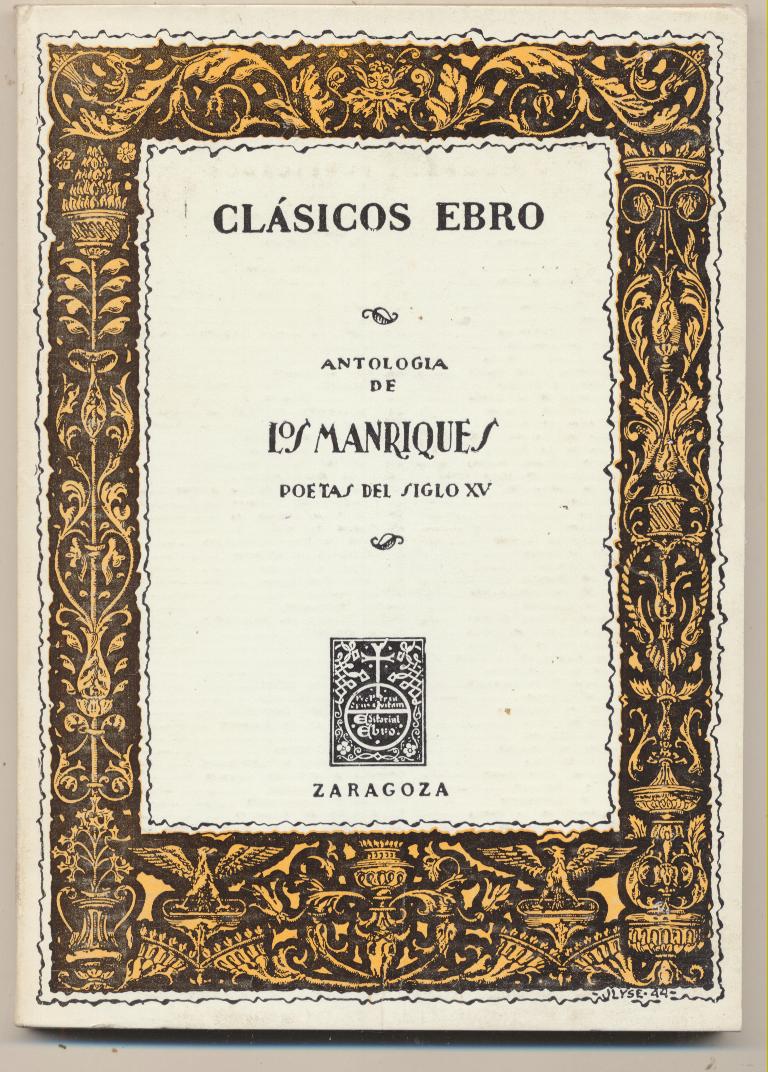Los Manríquez. Clásicos Ebro nº 8. 1974. SIN USAR