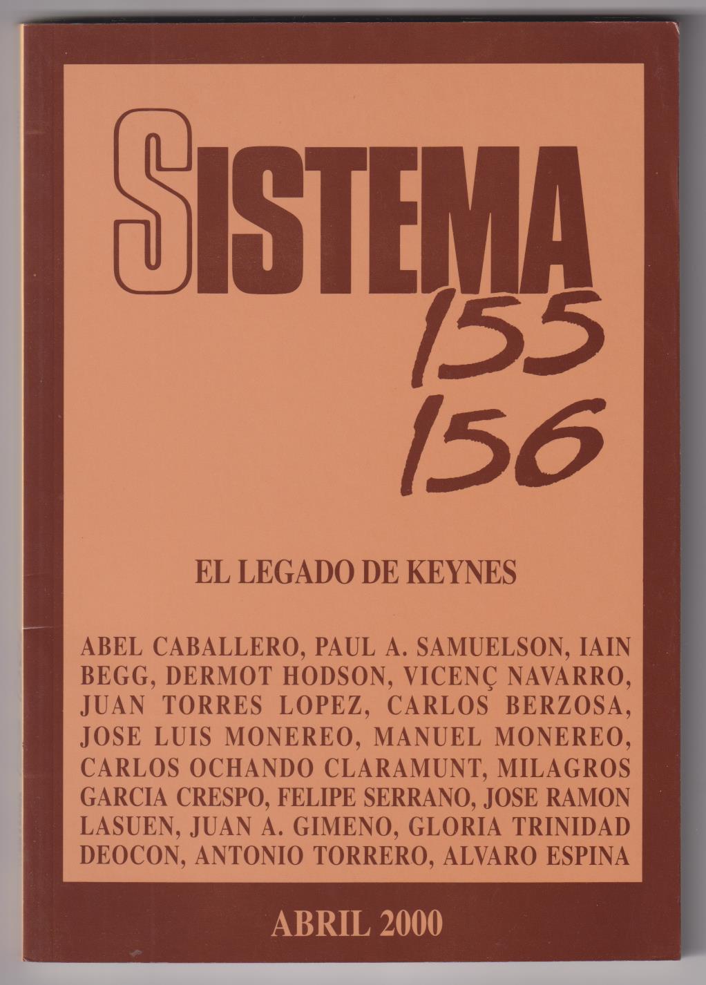 Sistema 155 156. El legado de Keynes. SIN USAR
