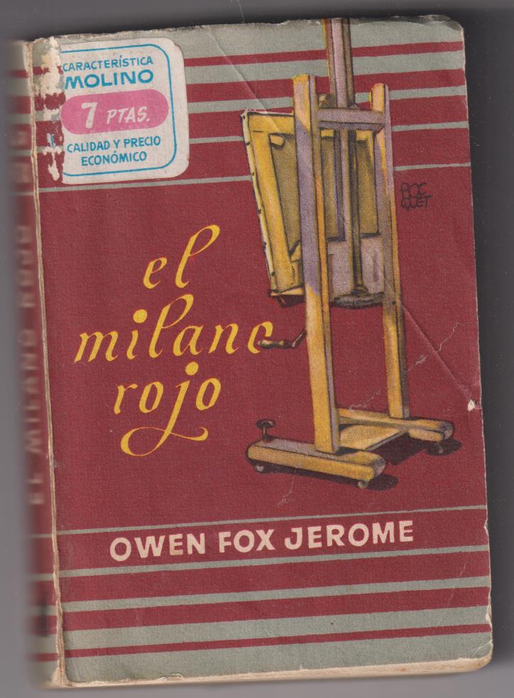 Biblioteca Oro de Bolsillo nº 49. El Milano Rojo. O. F. Jerome. Molino 1953