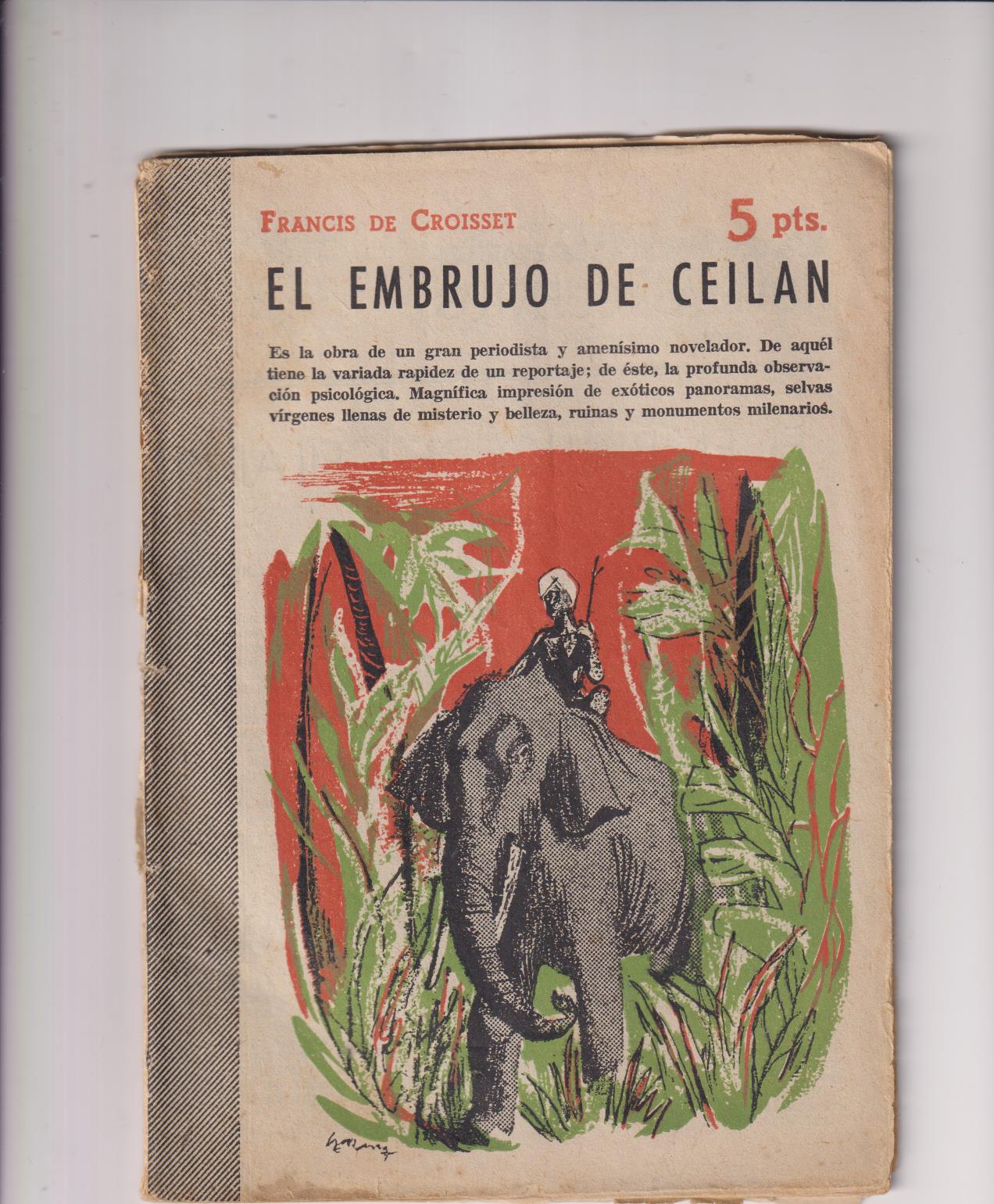 Revista literaria Novelas y Cuentos nº 1385. El Embrujo de Ceilán. Francis de Croisset, 1957