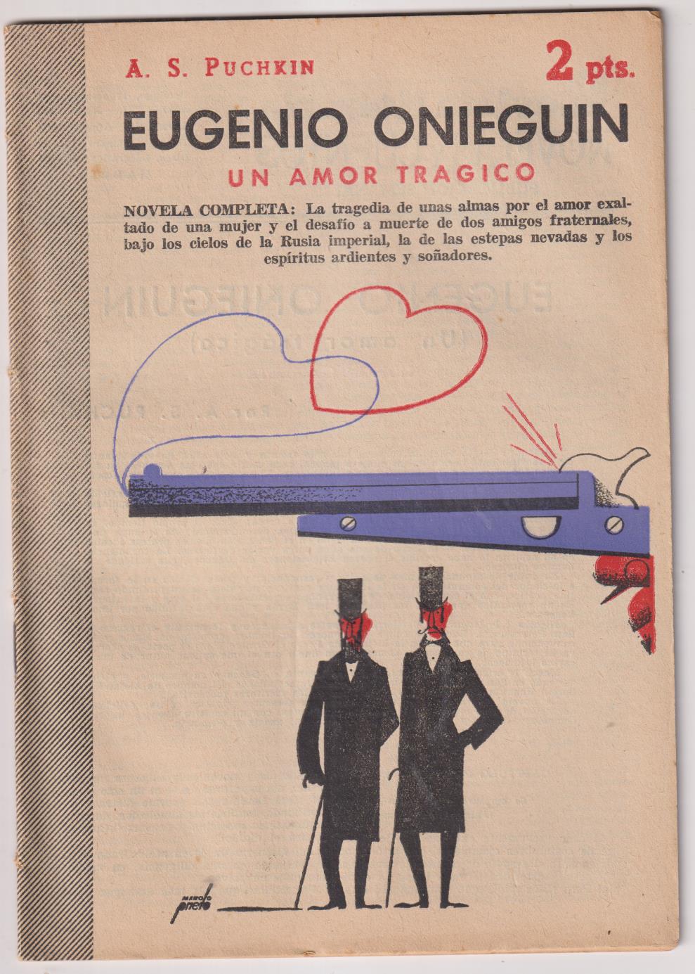 Revista Literaria Novelas y Cuentos nº 1223. A. S. Puchkin. Eugenio Onieguin, año 1954