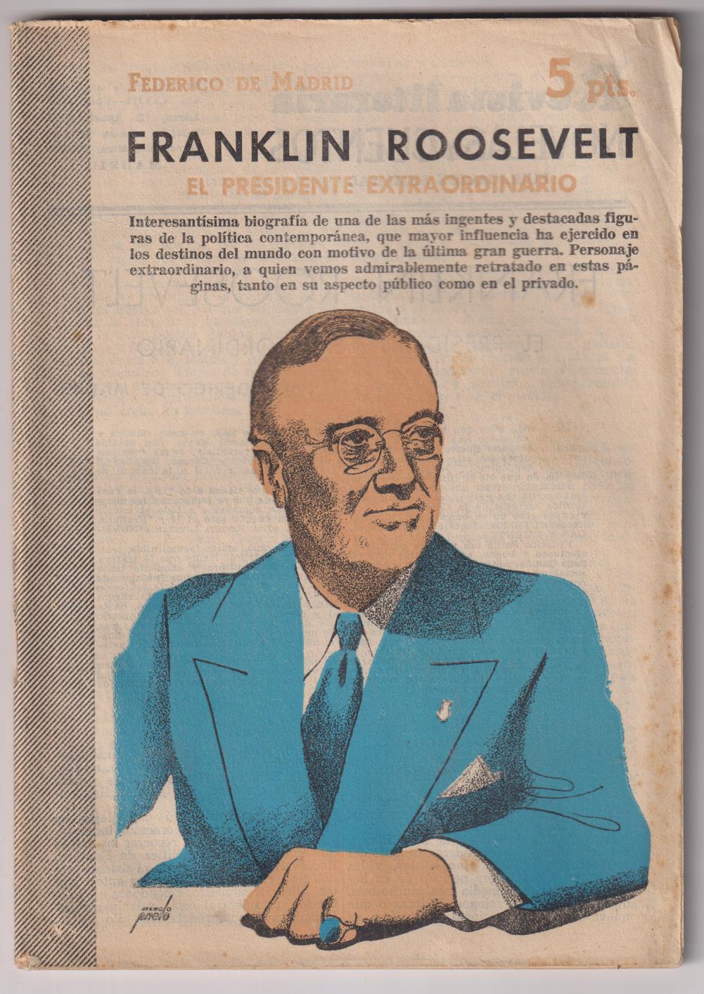 Revista Literaria Novelas y Cuentos nº 1306. Franklin Roosevelt, año 1956