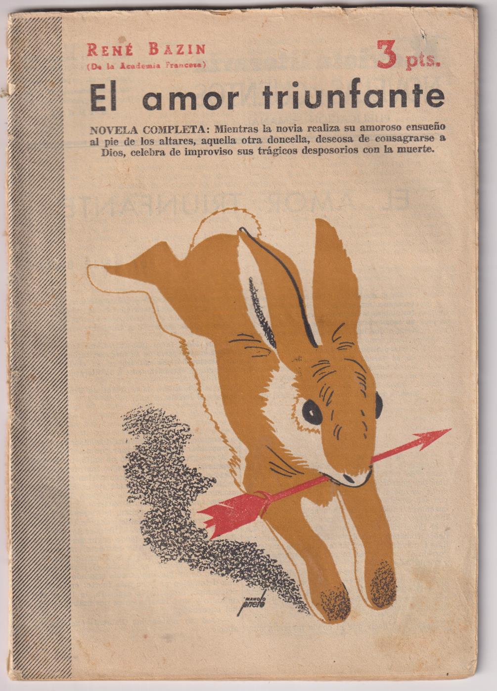 Revista Literaria Novelas y Cuentos nº 1254. René Bazin. El amor triunfante, Año 1955