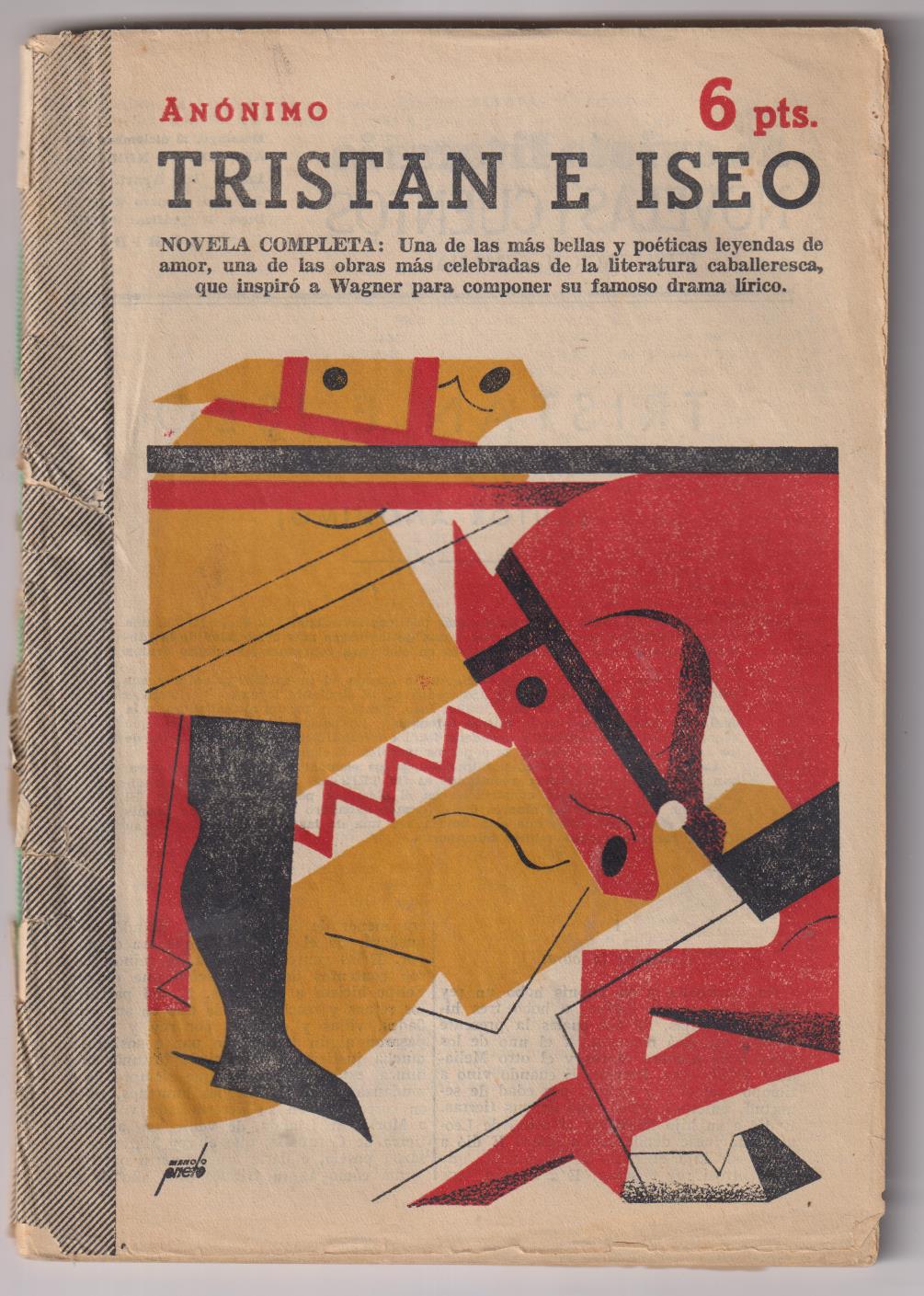 Revista Literaria Novelas y Cuentos nº 1129. Tristán e Iseo. Anónimo. Año 1952