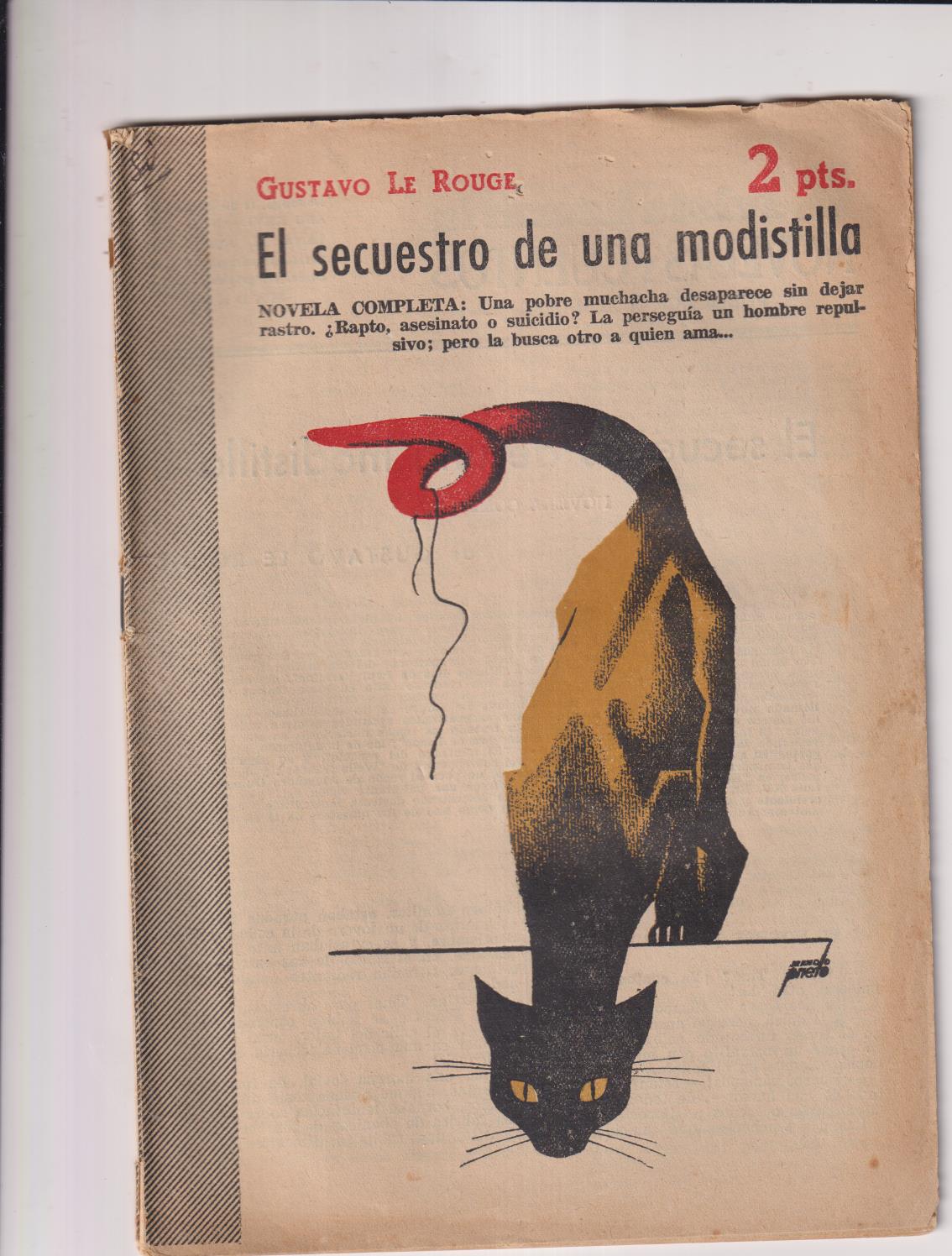 Revista literaria Novelas y Cuentos nº 1231. G. Le Rouge. El secreto de una modistilla, Año 1954
