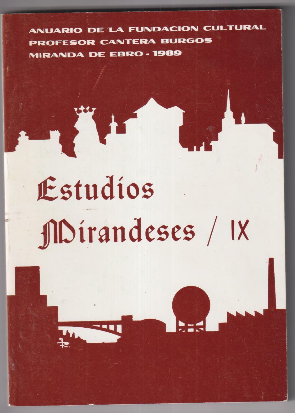 Estudios Mirandeses IX. Miranda de Ebro 1989