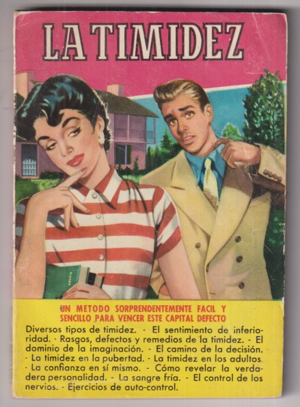La timidez. Colección práctica. 2ª edición Bruguera 1960