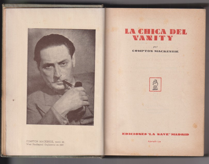 la chica del Vanity por Compton mackenzie. Ediciones la nave