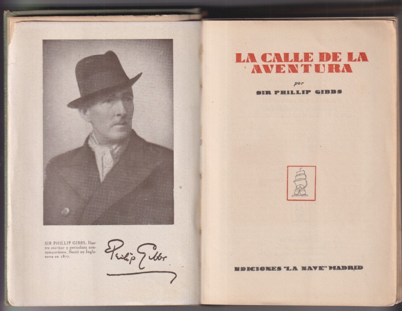 la calle de la aventura pot Sir Phillip Gibbs. Ediciones la nave