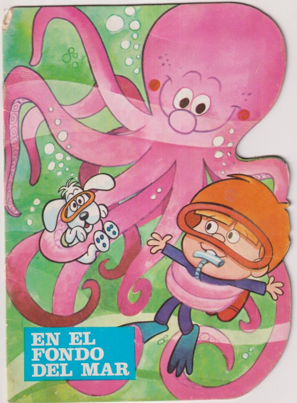 En el fondo del mar. Troquelado (21,5x15,5 cm) Ediciones Galaor 1969
