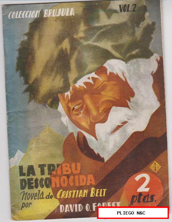 Colección Brújula nº 2. La Tribu desconocida. Editorial Berenguer 1944