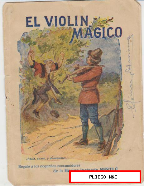El violín Mágico. (15x11,5) Publicidad de Harina Lacteada Nestlé