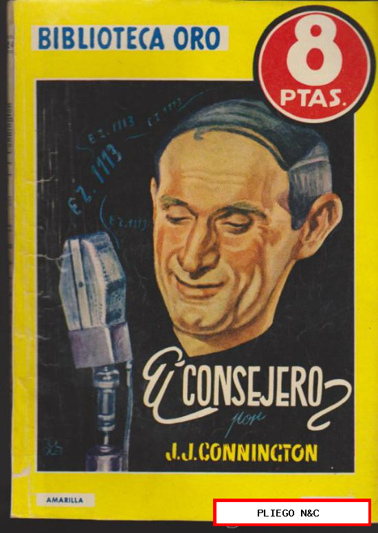 Biblioteca Oro nº 324. El consejero. Editorial Molino 1956