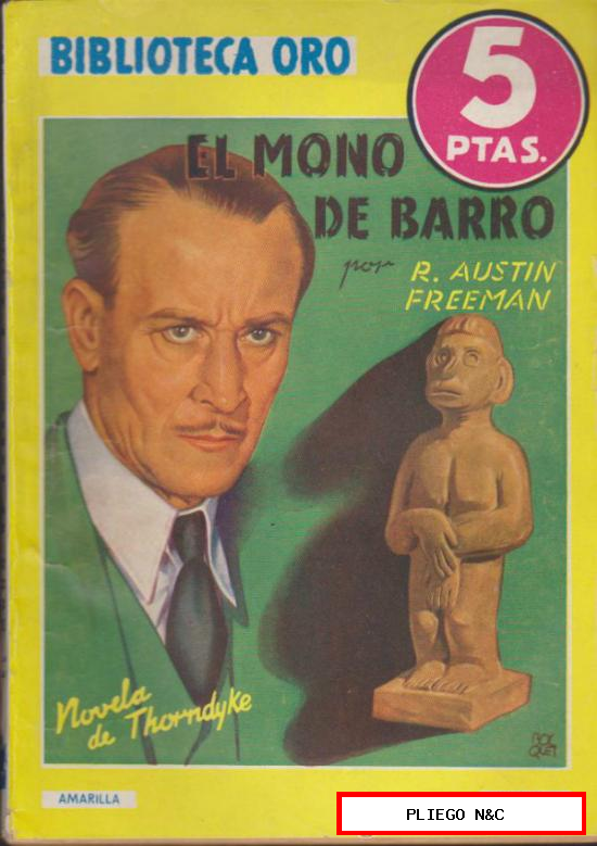 Biblioteca Oro nº 148. El Mono de barro. Editorial Molino 1943