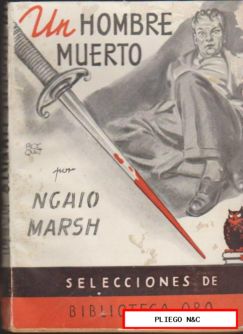 Selecciones de Biblioteca Oro nº 28. Un hombre muerto. Editorial Molino 1948