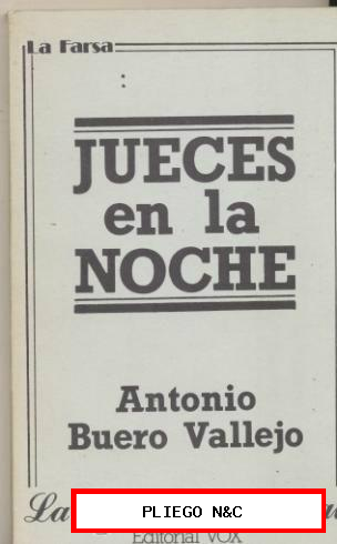 La Farsa nº 2. Jueces en la Noche por A. Buero Vallejo. Vox 1979