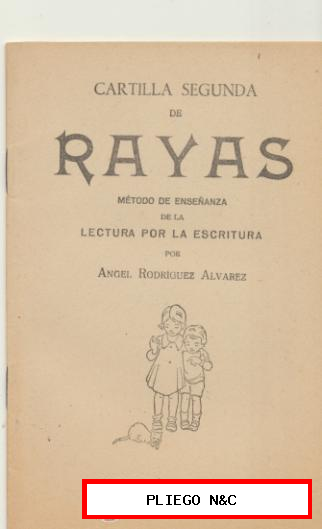 Cartilla Segunda de Rayas.A. Rodríguez. Edit. Sánchez Rodrigo-Plasencia. SIN USAR
