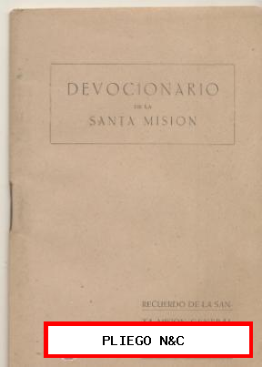Devocionario de la Santa Misión. Archidiócesis de Sevilla 1940-1941