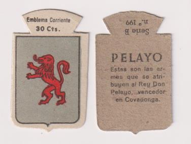 Emblema Auxilio Social. Corriente 30 Cts. Serie B nº 199. PELAYO