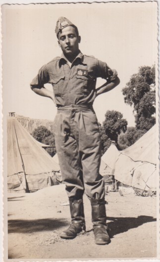 Fotografía (13,5x8,5 cm) Sargento. Foto Casa Torrás