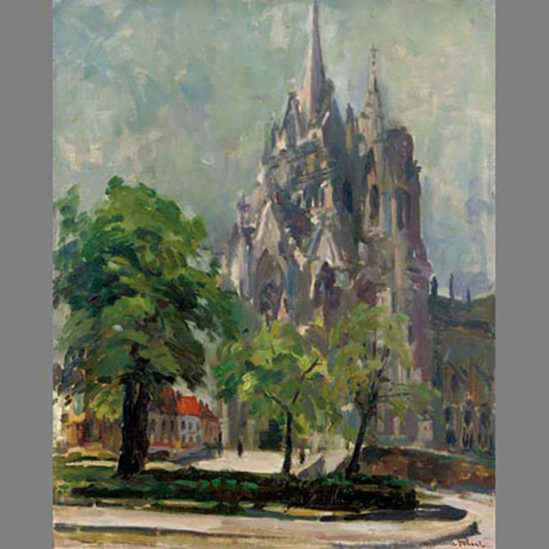Maurice Paul (Belga 1889-1965). Catedral/Cathedral