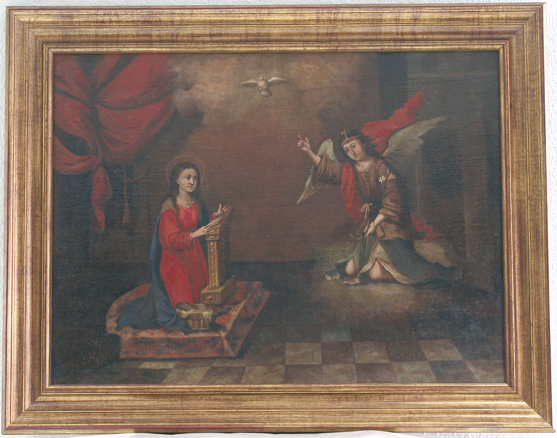 Escuela Sevillana. Seguidor de Matías de Arteaga (siglo XVII-XVIII). La Anunciación