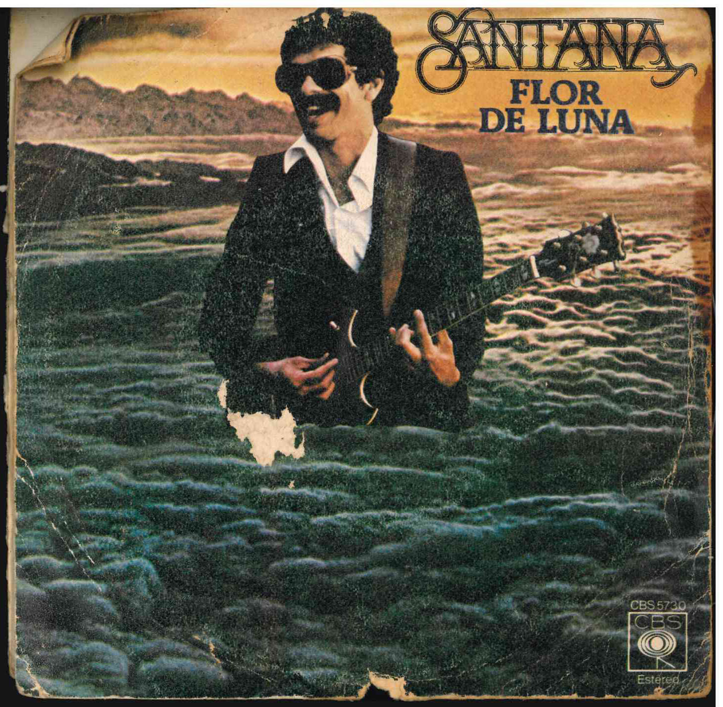 Santana. Flor de luna / Transcendance. CBS 1978 (CBS 5730). Single 45 RPM