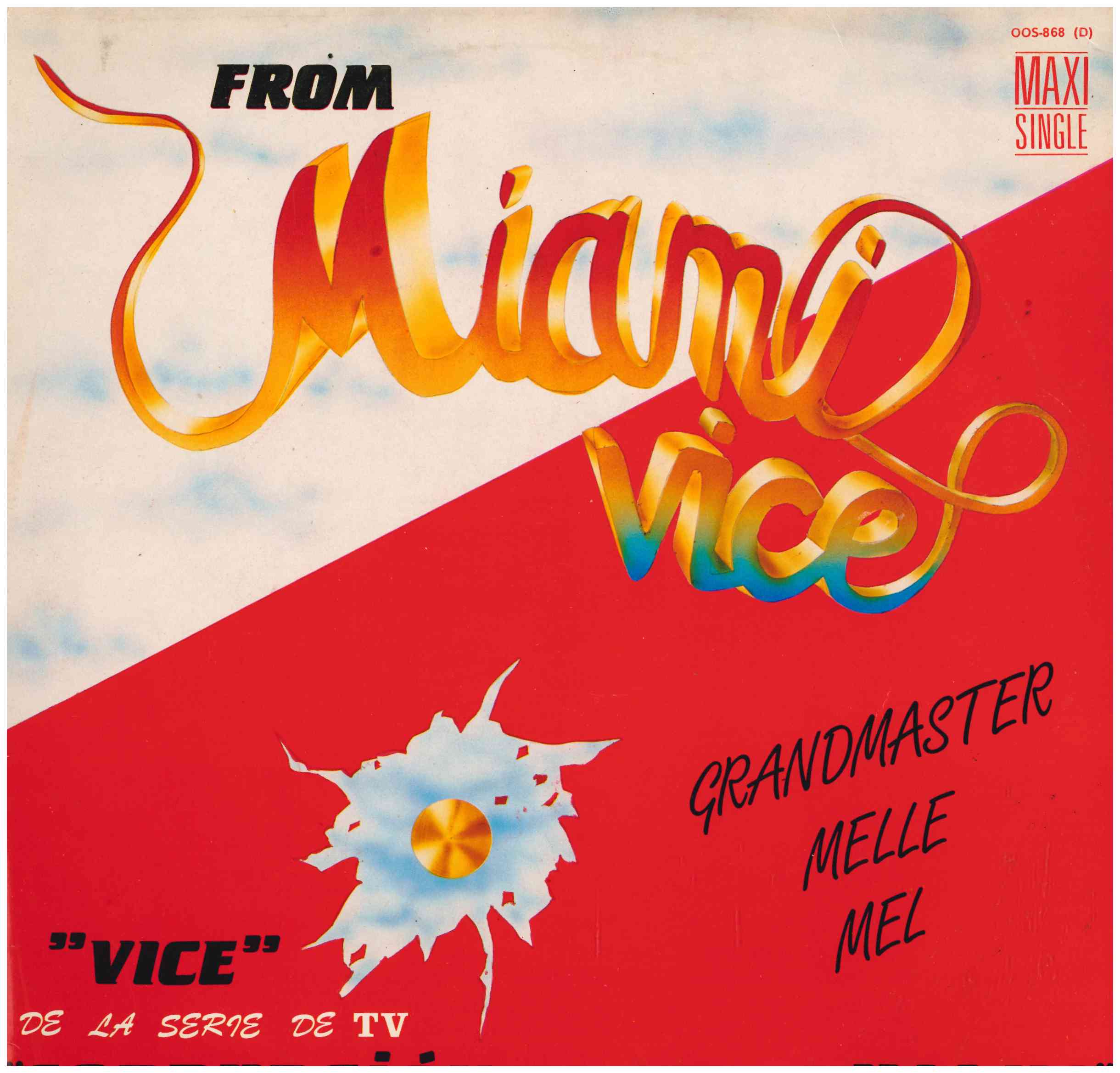 Grandmaster Melle Mel. Corrupción en Miami (Maxi Single 45 RPM) Zafiro 1986 (OOS 868)