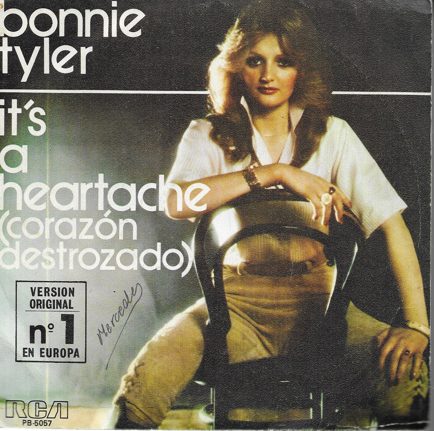 Bonnie Tyler. RCA 1978. 45RPM SP 2 títulos: it's a heartache/Go so used to lovin'you