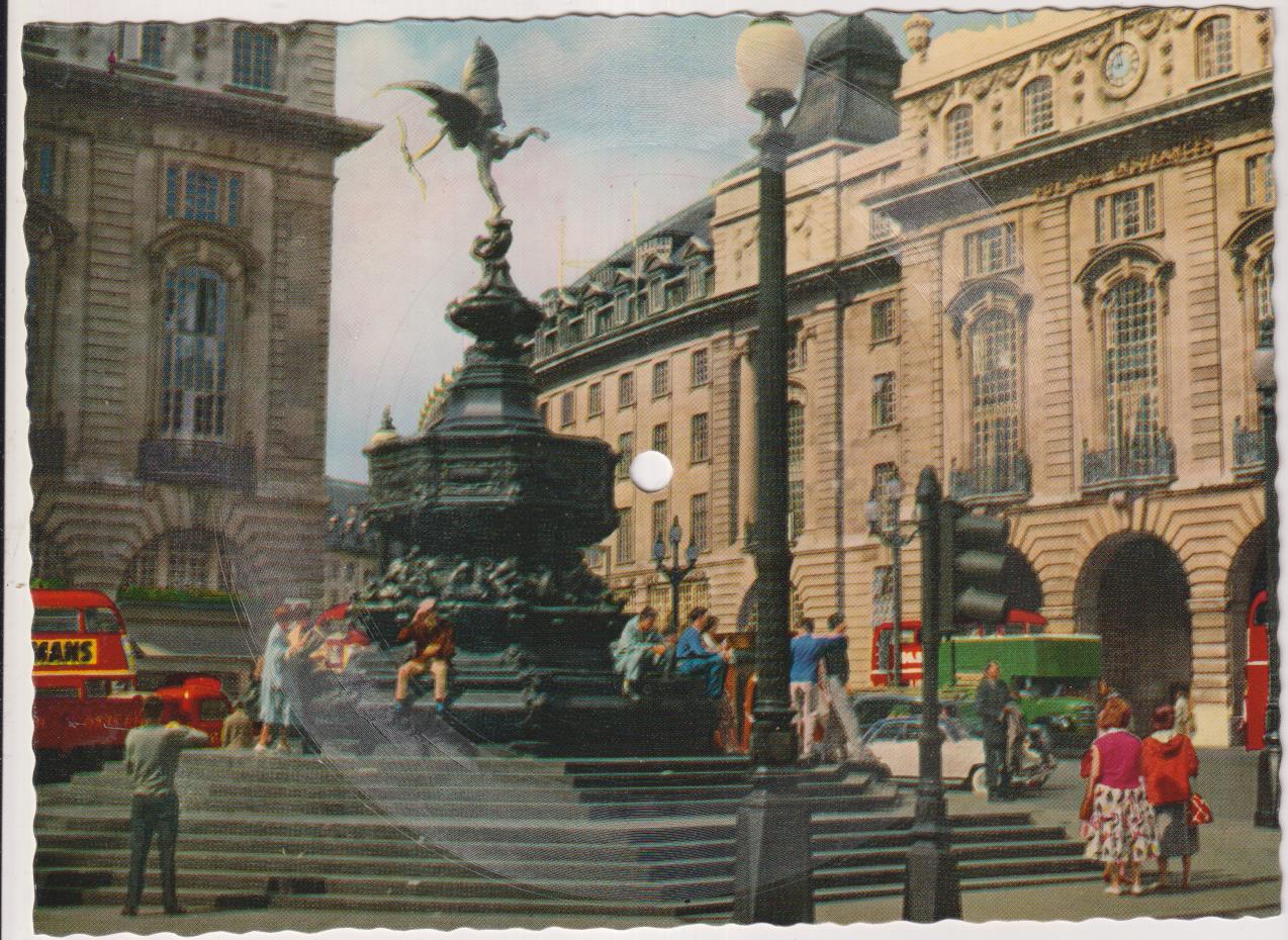 The Singing Postcard. Piccadilly Circus. Suga Time (21x15)