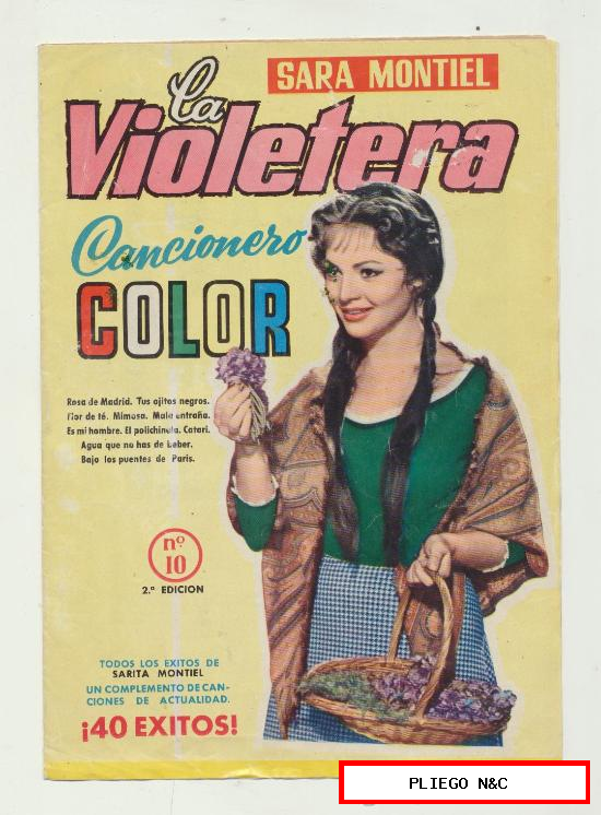 La Violetera. Cancionero Color nº 10. Segunda Edición