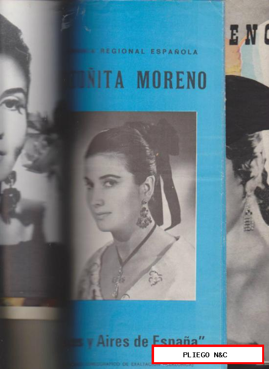 Antoñita Moreno. 21 Programas de Antoñita Moreno. Uno dedicado y firmado