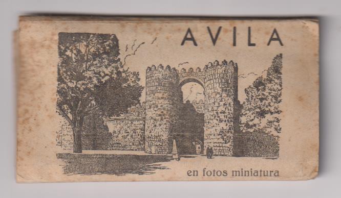 Ávila.- Librito completo de 10 Postales (9x4,5) Ediciones García Garrabella nº 1