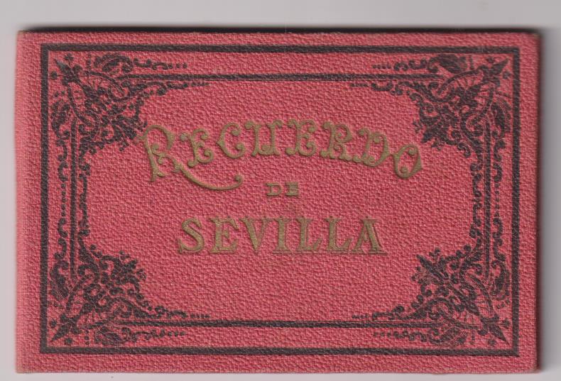 Librito de Postales (8,5x12) en acordeón. Editado por Tensi. Milán. Dedicado en 1902