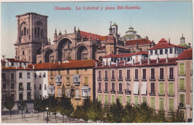Granada. La Catedral y Plaza Bib-Rambla. Purger & Co. Munich