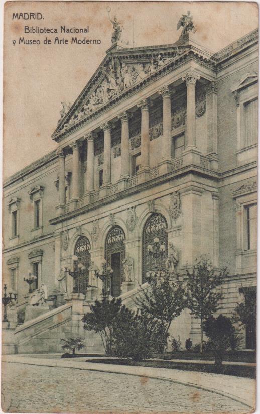 Biblioteca Nacional y Museo de Arte Moderno. Fechada al dorso en 1927