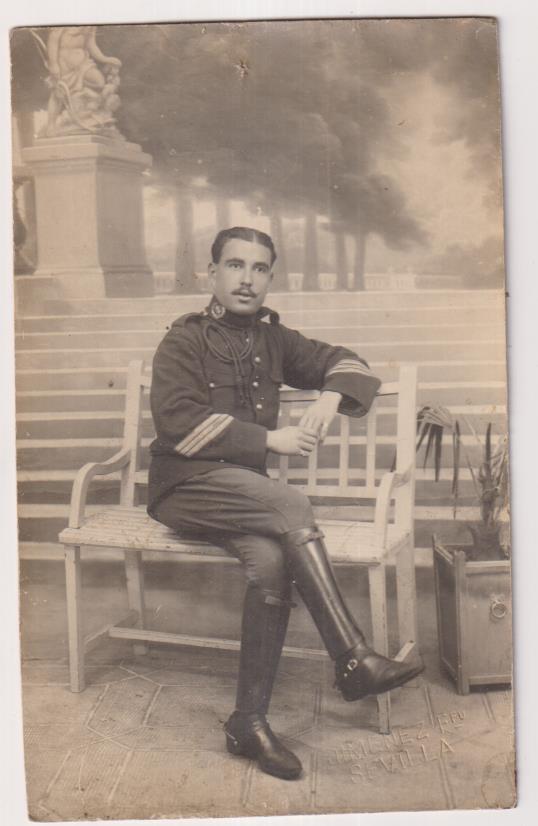 Foto-Postal. Sevilla 1916. Fotógrafo Jiménez-Sevilla. Dedicada al dorso